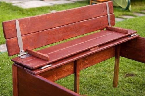 Песочница с крышкой своими руками пошаговая инструкция. Песочница-трансформер со складной крышкой