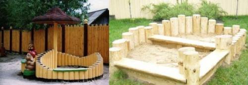 Песочница с крышкой своими руками. Из чего можно сделать песочницу