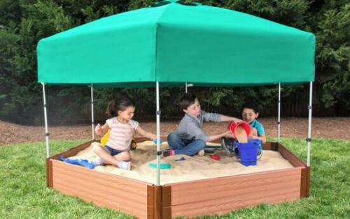 Тент для песочницы своими руками. Из чего делаются песочницы своими руками: фото и советы