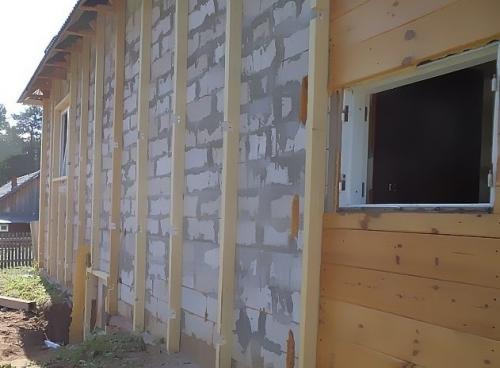 Как прикрепить брусок к кирпичной стене. Технология монтажа 02 Как прикрепить брусок к кирпичной стене. Технология монтажа 02