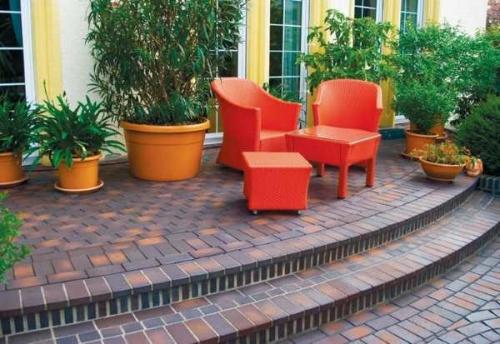Крыльцо из металла и тротуарной плитки своими руками. Технологии изготовления крыльца из тротуарной плитки