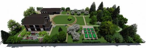 Как обустроить участок 15 соток. Планировка участка 15 соток 27