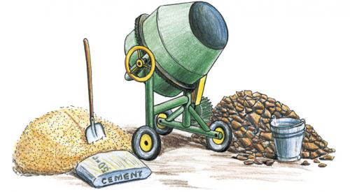 Состав 1м3 бетона. Сколько нужно материалов на 1 куб бетона?