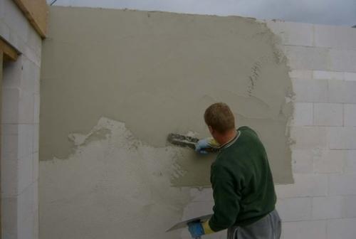 Внутренняя штукатурка стен из газобетона. Блоковая штукатурка стен из газобетона внутри помещения