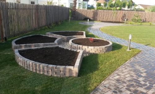 Чем покрасить клумбу из кирпича. Клумбы из кирпича своими руками: прямые и угловые варианты оформления клумб (105 фото и видео)