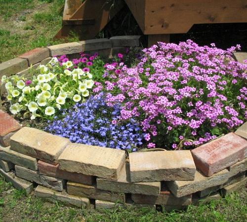 Клумбы своими руками из кирпича. Клумба из кирпича своими руками: поэтапная работа