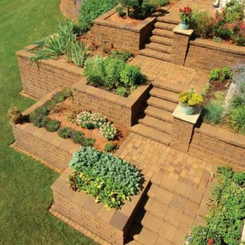 Чем покрасить клумбу из кирпича. Клумбы из кирпича своими руками: прямые и угловые варианты оформления клумб (105 фото и видео)