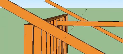 Примыкание двух крыш. 04 Примыкание двух крыш. 04