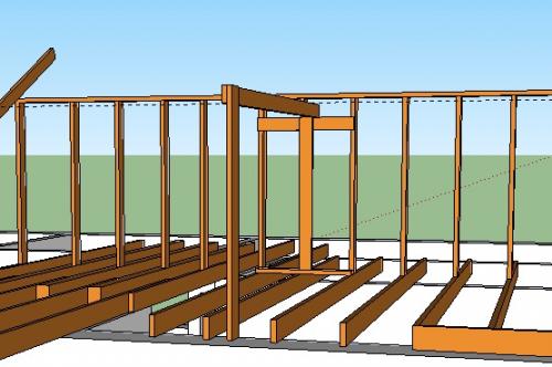 Примыкание двух крыш. 03 Примыкание двух крыш. 03