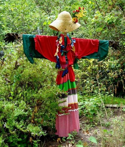 Чучело огородное рисунок. Секрет эффективного пугала