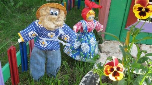 Чучело огородное рисунок. Секрет эффективного пугала