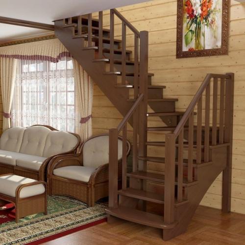 Строим лестницу с поворотом на второй этаж своими руками. Тип лестницы: особенности выбора