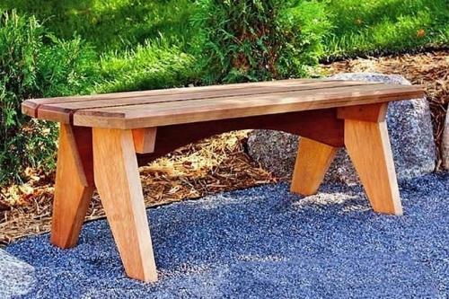 Скамейка со спинкой своими руками чертежи. Простая садовая скамейка