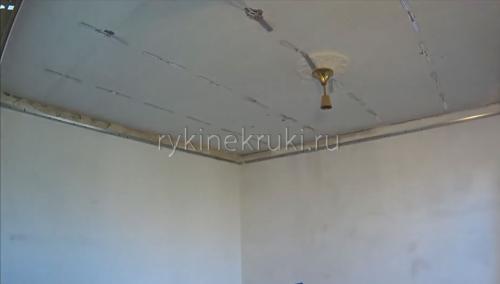 Каркас для потолка из гипсокартона схема. Уро.  Как сделать каркас для гипсокартона на потолке