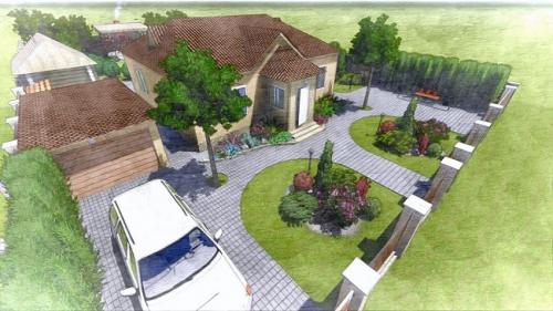 Озеленение частного двора. Принципы планировки двора возле частного дома 03 Озеленение частного двора. Принципы планировки двора возле частного дома 03