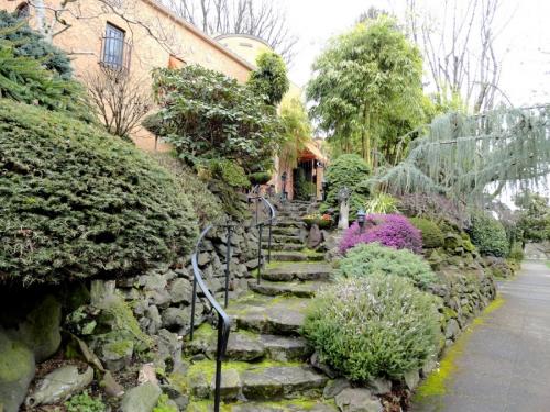 Благоустройство участка на склоне. Участок на склоне: планировка, укрепление склона и организация дренажа (85 фото)