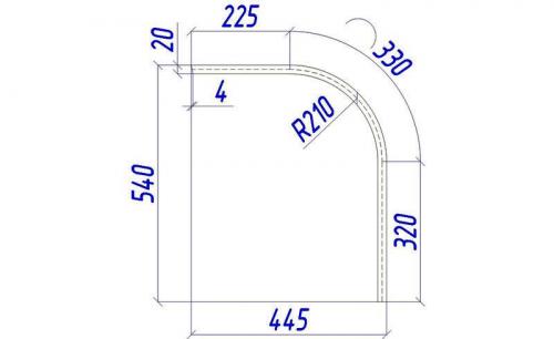 Чертеж скамейки из профильной трубы с спинкой. Скамья со спинкой из профильной трубы