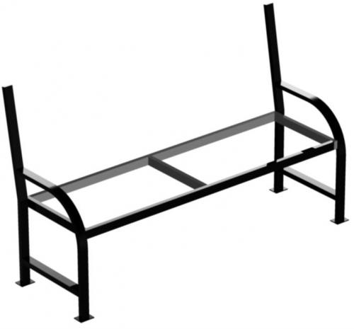 Чертеж скамейки из профильной трубы с спинкой. Скамья со спинкой из профильной трубы