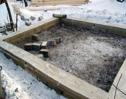 Фундамент для гаража с ямой. Фундамент ленточный под гараж