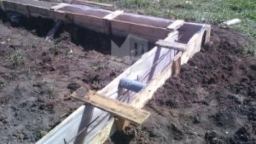 Фундамент гараж на склоне. Пример фундамента для гаража на склоне холма 11