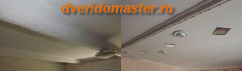 Натяжной потолок с балками. Натяжной потолок с декоративными балками 02 Натяжной потолок с балками. Натяжной потолок с декоративными балками 02