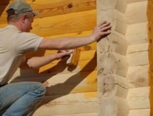 Какие профилактические меры нужно принимать после строительства дома из бруса. Необходимость обработки сруба после строительства