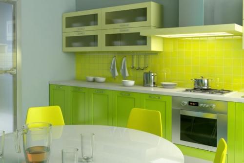 Бело-зеленые кухни: сочетание стиля и комфорта 16 Бело-зеленые кухни: сочетание стиля и комфорта 16