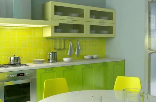 Какие особенности бело-зеленого цвета можно использовать для создания индивидуального дизайна кухни. Зелено-белый интерьер кухни