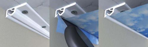 Натяжные потолки потеря высоты. Влияние профиля на высоту натяжного потолка