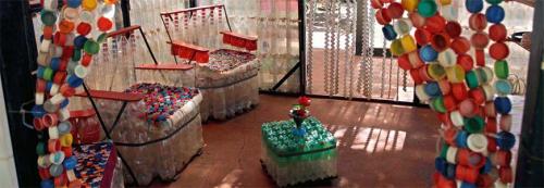 Поделки из пластиковых бутылок. Мебель и предметы интерьера из пластиковых бутылок 01 Поделки из пластиковых бутылок. Мебель и предметы интерьера из пластиковых бутылок 01