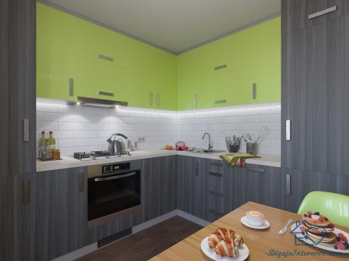 Как сочетать белую кухню и зеленые стены в интерьере. Третий цвет для бело-зеленой кухни
