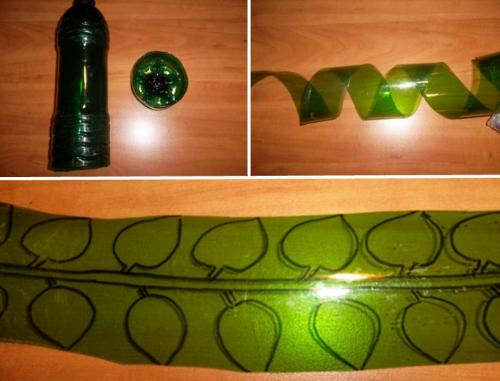 Цветы из пластиковых бутылок МК. Вариант 2 – вьющиеся цветы.