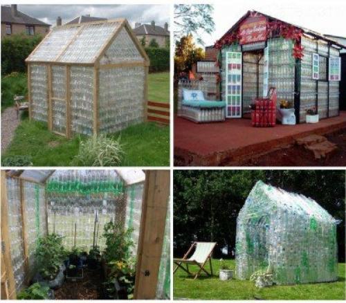 Поделки для сада из пластиковых бутылок. Как сделать цветы? 08