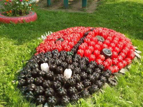 Клумбы из пластиковых бутылок своими руками. Что хорошего в пластиковых бутылках
