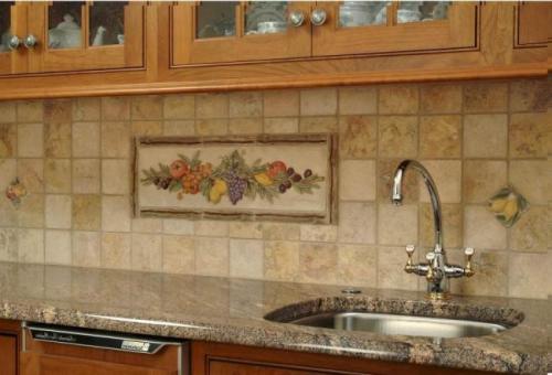 Как покрасить кухонный фартук. Плюсы и минусы моющейся краски 08