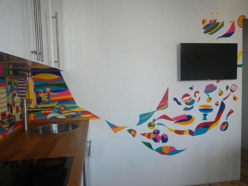 Крашенный фартук для кухни. Кухонный фартук: какой краской можно обновить?