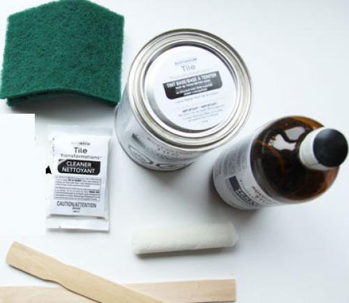 Как изменить цвет плитки на кухне. Как покрасить кафельную плитку в ванной или на кухне