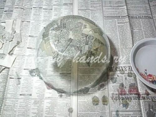 Как сделать посуду из бумаги. Тарелка в технике Папье маше