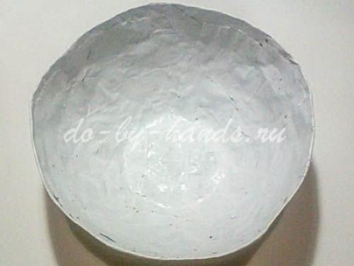 Как сделать посуду из бумаги. Тарелка в технике Папье маше