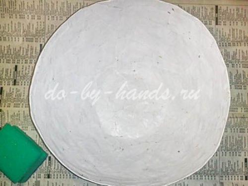 Как сделать посуду из бумаги. Тарелка в технике Папье маше