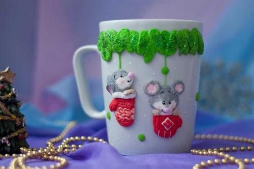 Декор кружки из полимерной глины для начинающих. Кружка из полимерной глины — мастер-класс оформления и варианты декора самодельных кружек (120 фото)