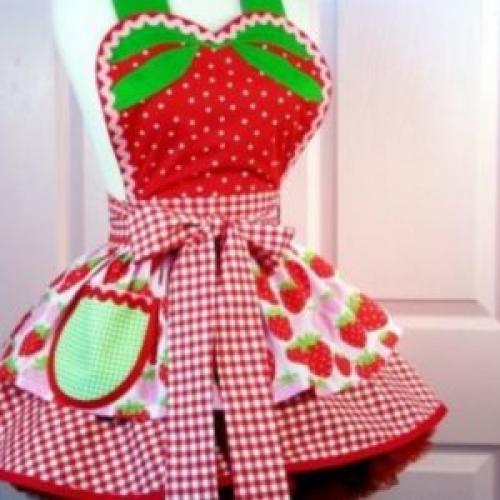 Какие бывают фартуки из ткани. Фасоны фартуков