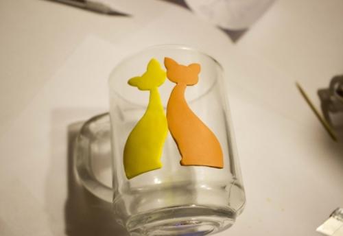 Посуда из полимерной глины своими руками.. Декорирование полимерной глиной – кошки