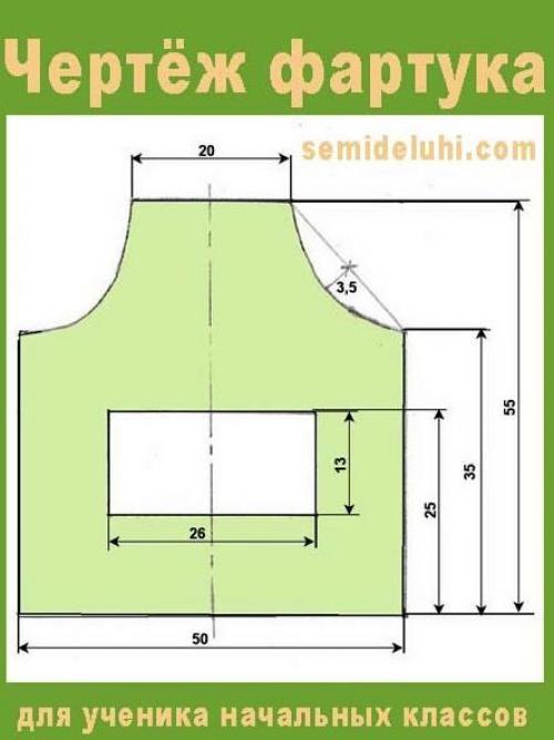 Как сделать фартук. Технология построения выкройки фартука и его пошива (уроки труда в 5 классе)