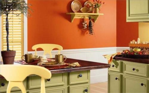 Подбор краски для стен кухни. Преимущества краски для оформления стен кухни