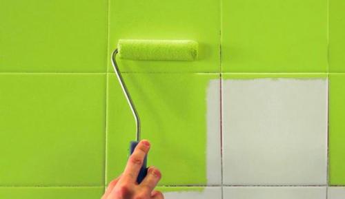 Краска по плитке для стен в кухне и ванной. Как покрасить плитку в ванной: способ простой, но эффектно-эффективный