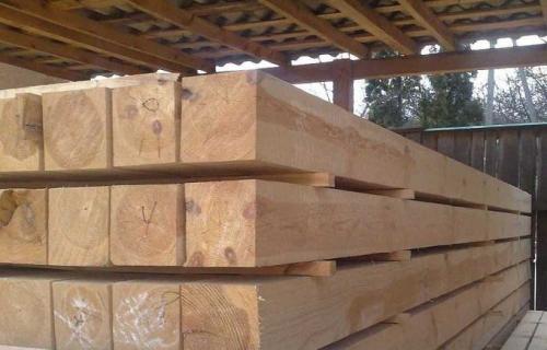 Размеры сечения профилированного бруса. Размеры, вид лицевой стороны 06