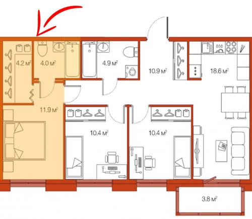 Мастер спальня с гардеробной и ванной. Мастер-спальня: особенности и советы по оформлению 02 Мастер спальня с гардеробной и ванной. Мастер-спальня: особенности и советы по оформлению 02