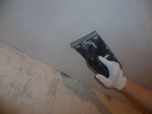 Шпатлёвка потолка под покраску. Подготовительные работы 04 Шпатлёвка потолка под покраску. Подготовительные работы 04