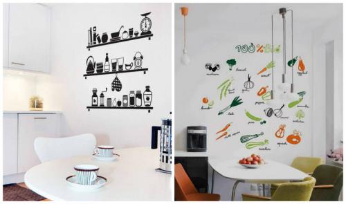 Дизайн кухни с зелеными обоями. Обои для зеленой кухни в интерьере— фото 04